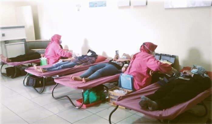 Blood donation at Sandang Asia